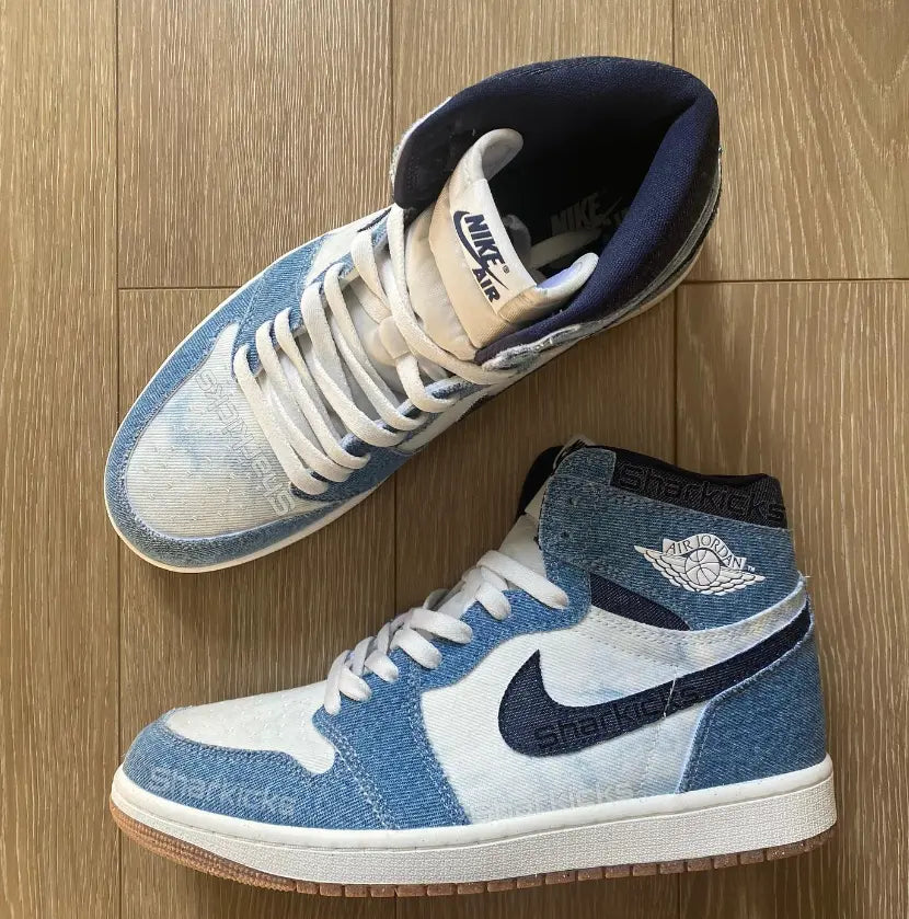 Denim air jordan 1 online