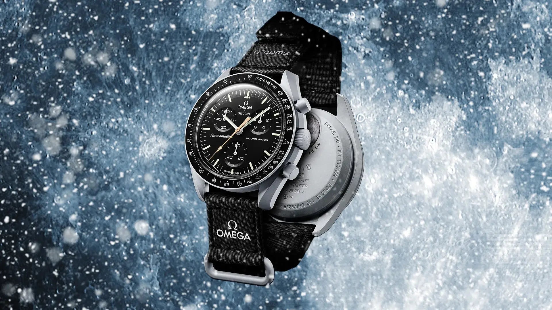 Swatch et OMEGA présentent la MoonSwatch Moonshine : Hommage à la lune froide - HYTRAPE