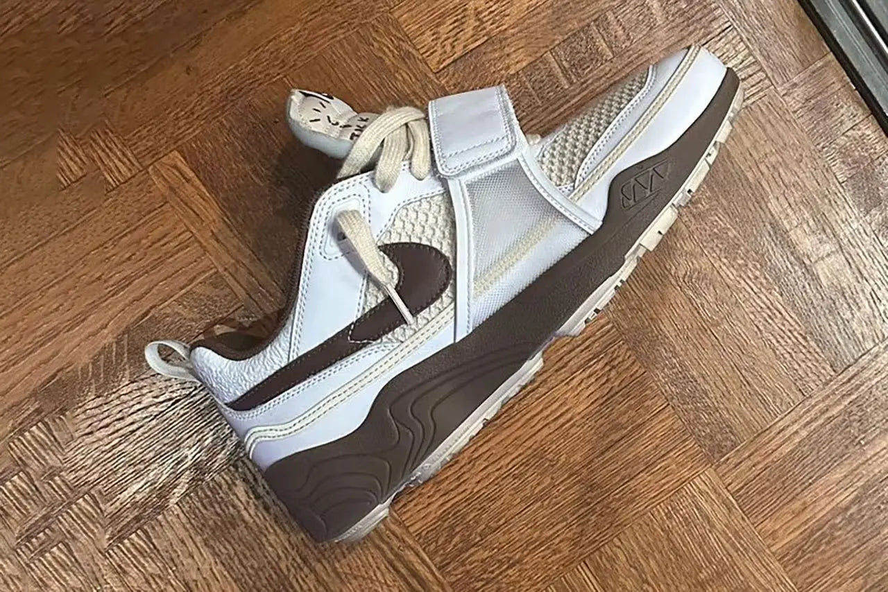 Travis Scott et Nike frappent encore avec les Sharkidon "Mocha" - HYTRAPE