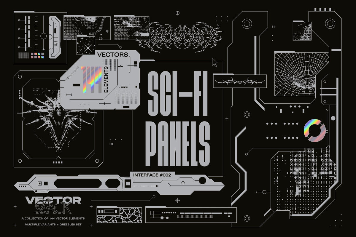 Aperçu principal de Sci-Fi Panels Vector Pack, ressource Vectors par MiksKS