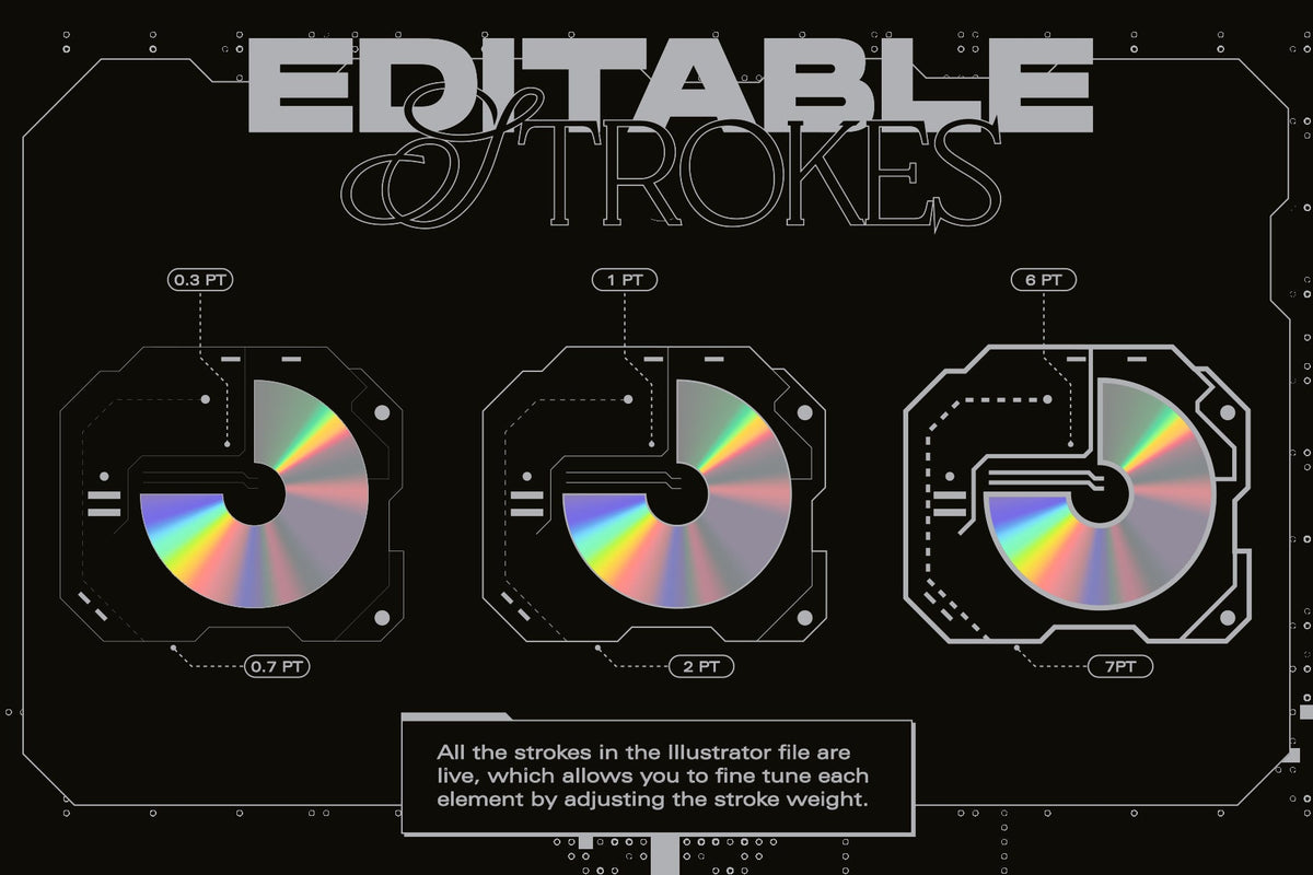Aperçu 3 sur 12 de Sci-Fi Panels Vector Pack, ressource Vectors par MiksKS