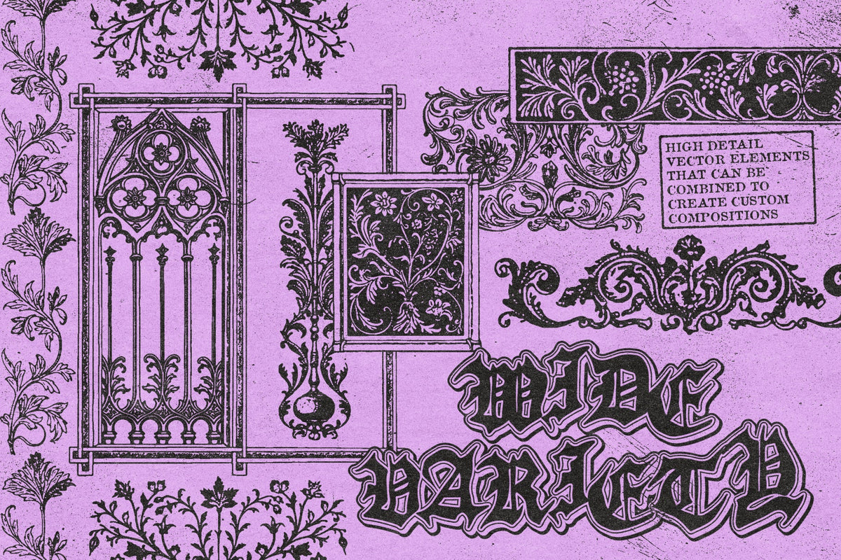 Preview 4 of 10 of Ornamental Vectors, Vectors resource by MiksKS