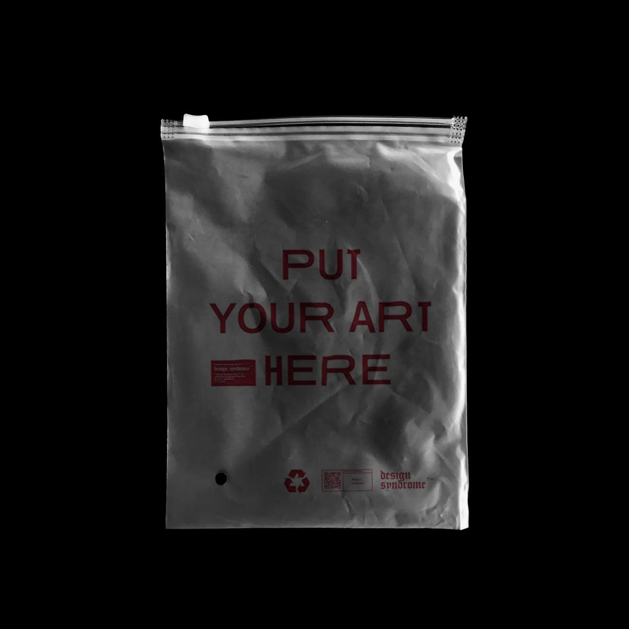 TRANSLUCENT PLASTIC BAG MOCKUP