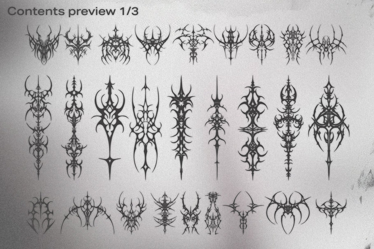 Aperçu 7 sur 10 de Neotribal Shapes Vol. II, ressource Vectors par MiksKS
