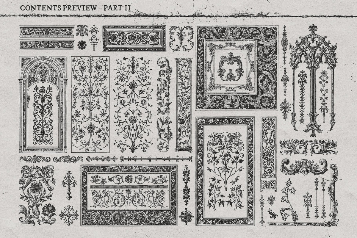 Preview 8 of 10 of Ornamental Vectors, Vectors resource by MiksKS