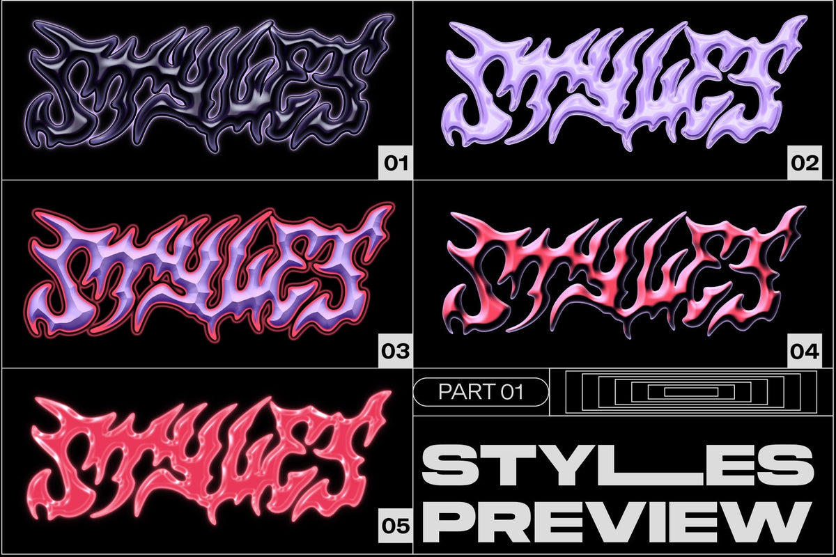 Preview 8 of 9 of Styles Pack Vol. I, Templates resource by MiksKS