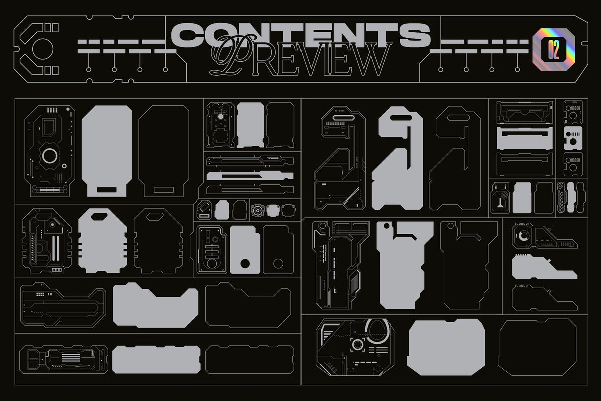 Aperçu 9 sur 12 de Sci-Fi Panels Vector Pack, ressource Vectors par MiksKS