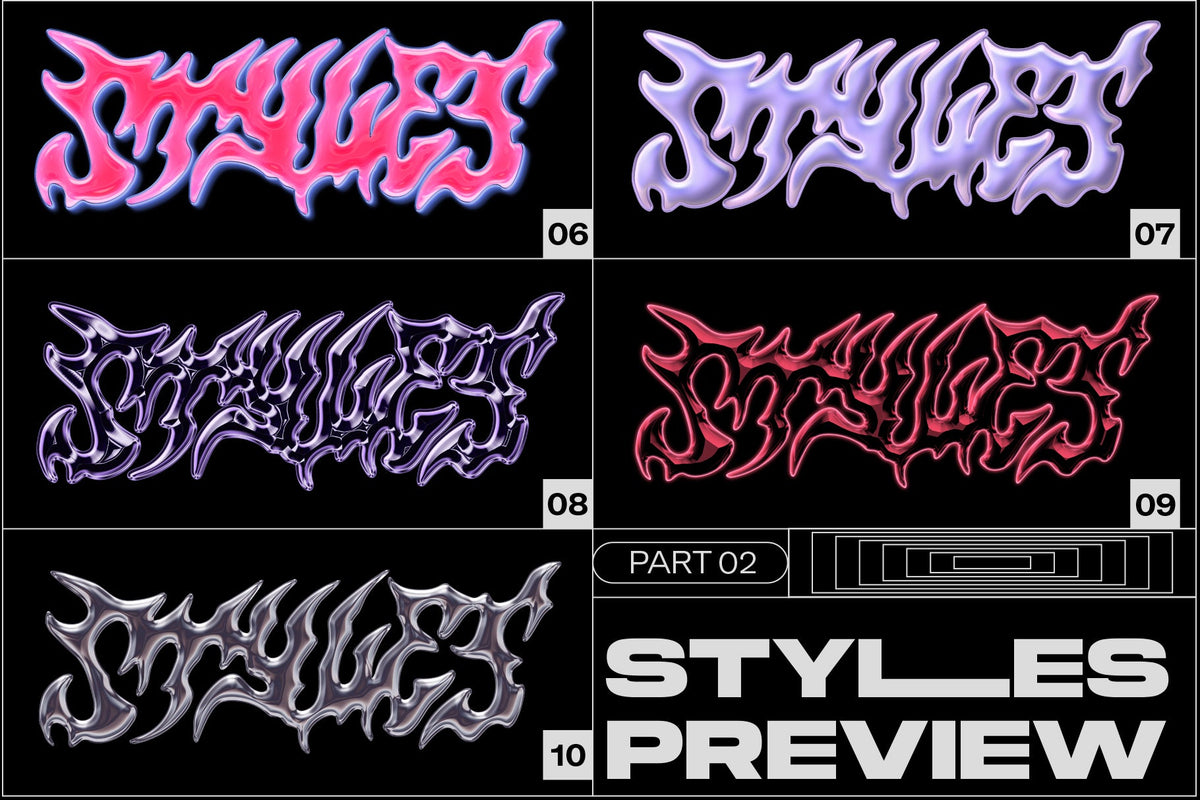 Preview 9 of 9 of Styles Pack Vol. I, Templates resource by MiksKS