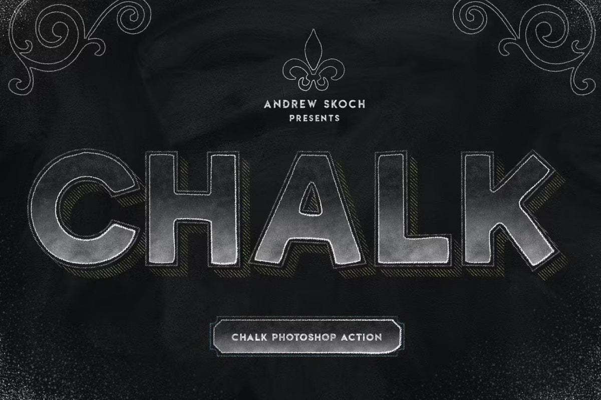 Aperçu principal de Chalk Lettering Effect, ressource Graphisme par Andrew Skoch