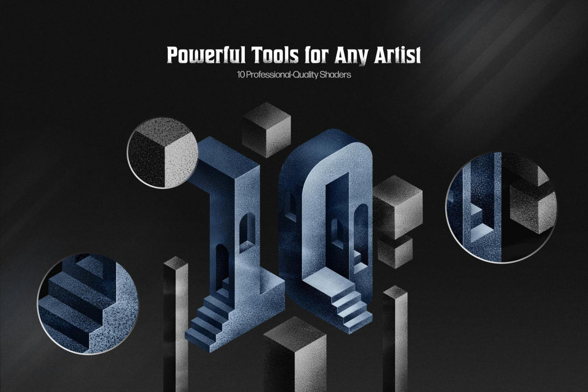 Aperçu 3 sur 8 de Grim Shader Essentiel Brush, ressource Mockups par Pixelbuddha
