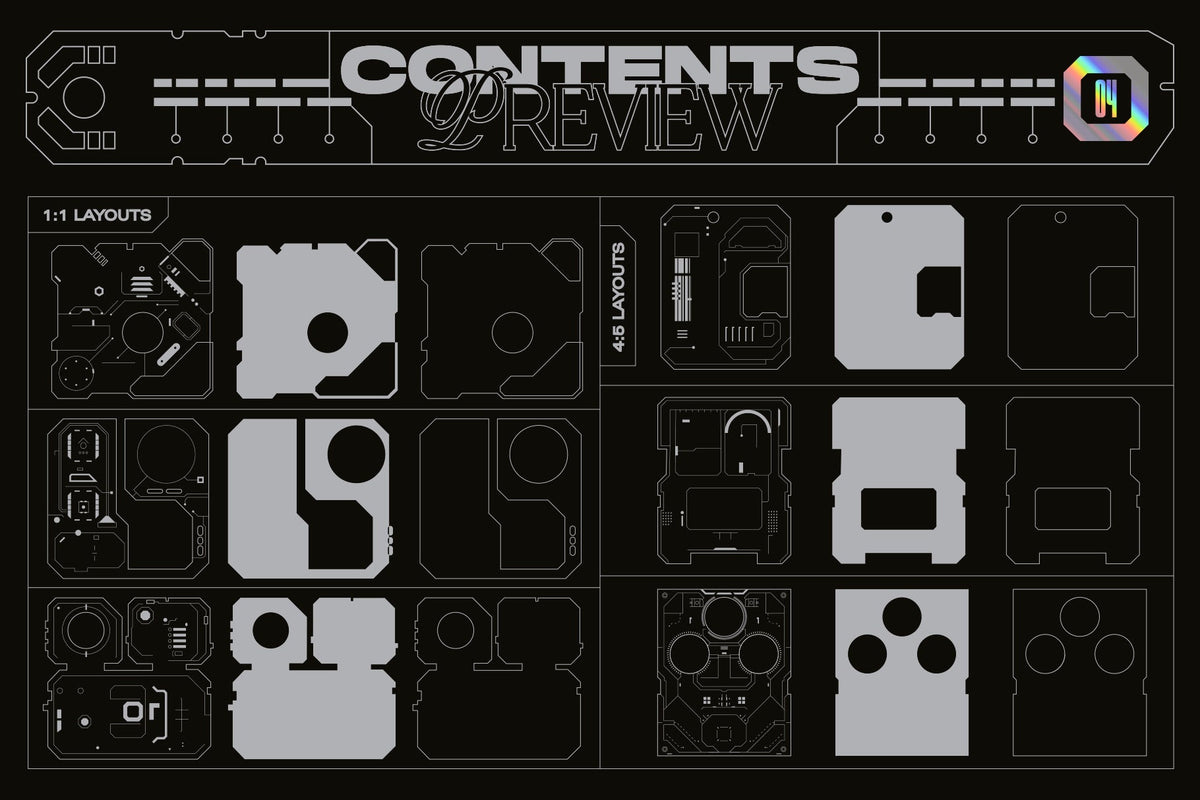 Aperçu 11 sur 12 de Sci-Fi Panels Vector Pack, ressource Vectors par MiksKS