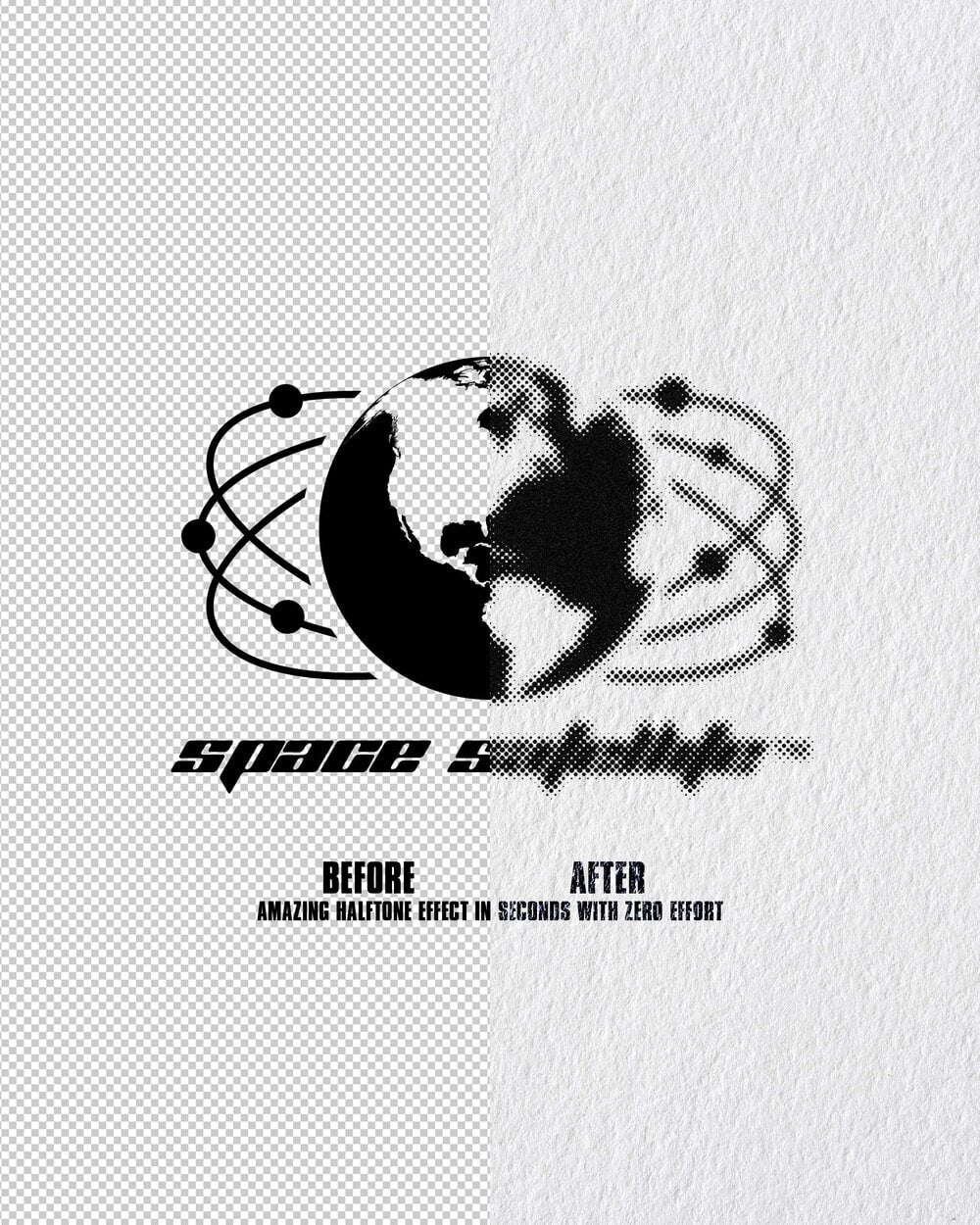 Aperçu 3 sur 7 de The Analog Halftone Maker, ressource Mockups par HYTRAPE