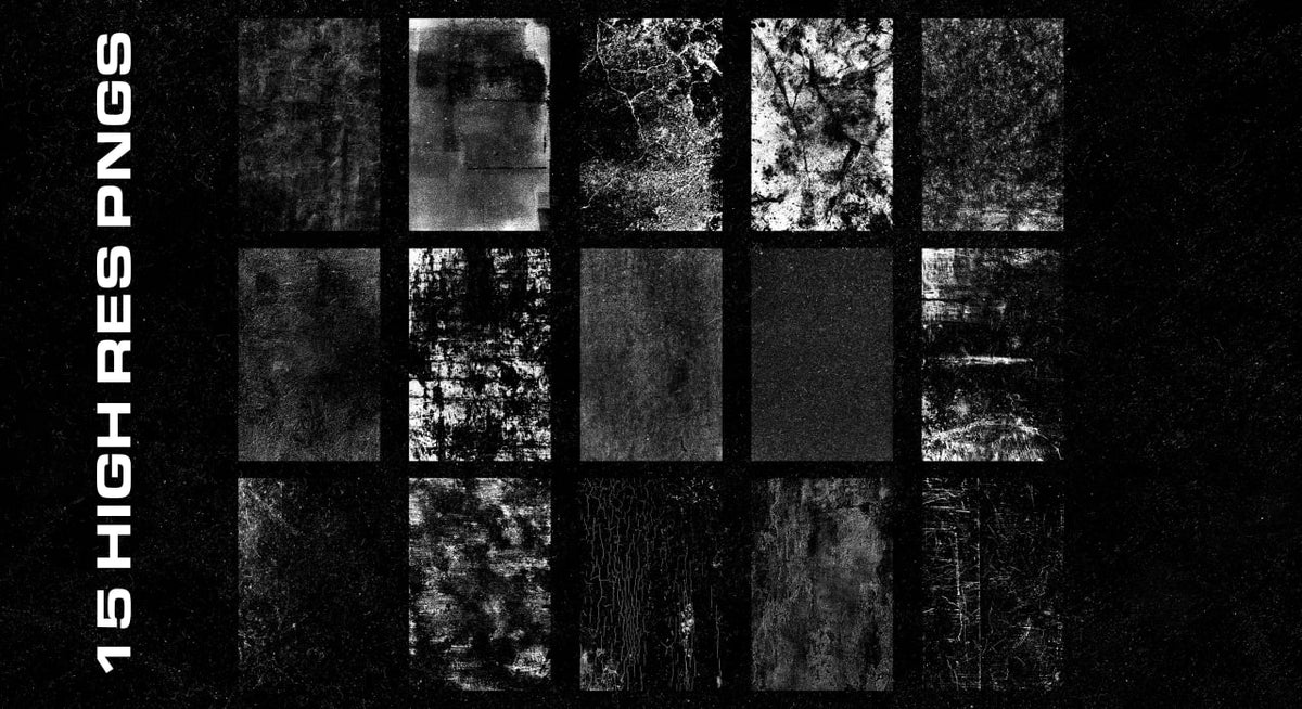 Aperçu 4 sur 5 de DIRTY GRUNGE TEXTURE PACK, ressource Mockups par HYTRAPE
