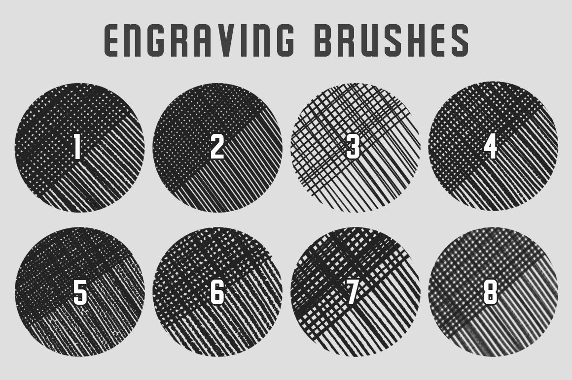 Preview 4 of 7 of Vintage Engraving Procreate Brushes, digital creative resource by MiksKS