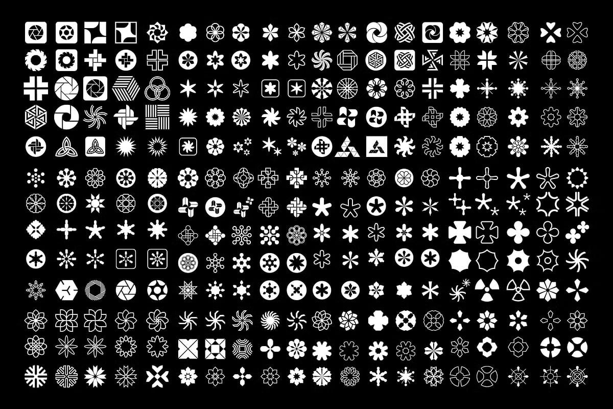 +1000 Stars Icon Vector Design