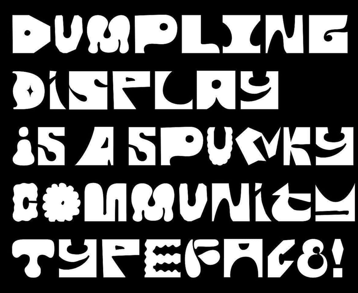 Aperçu principal de Dumpling Display, ressource Fonts par HYTRAPE