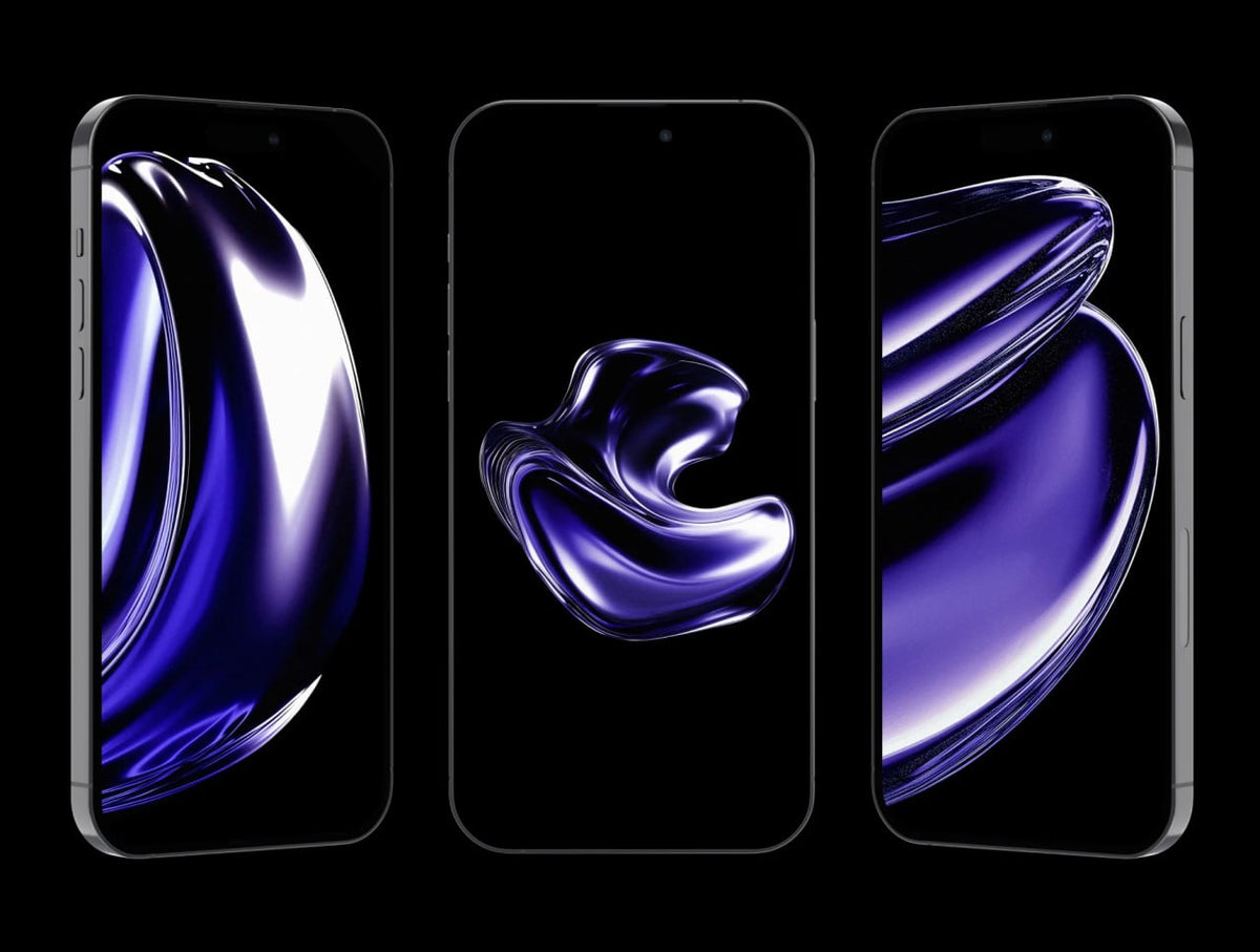 Aperçu 4 sur 4 de Aura "30+ Chrome Liquid Background", ressource Mockups par HYTRAPE