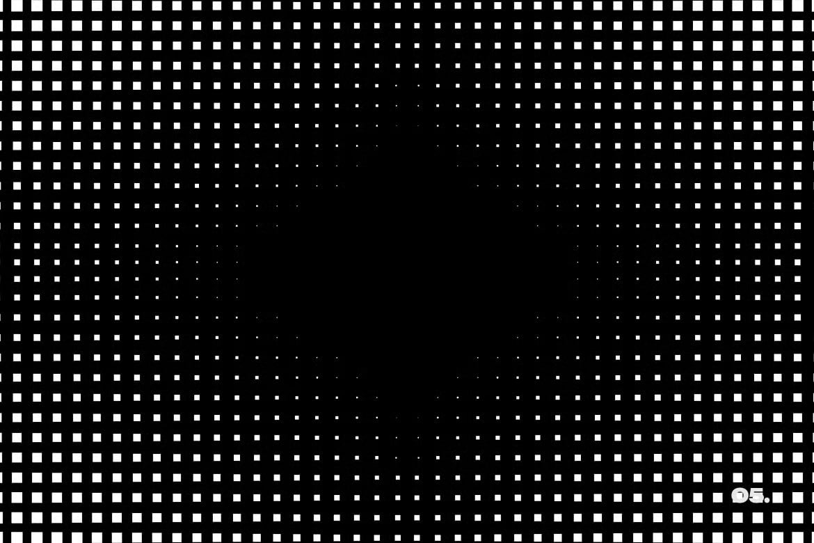 Monochrome Square Halftone