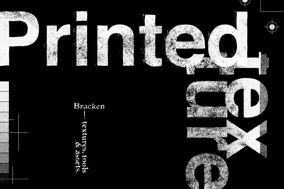 Aperçu principal de Printed Textures & Tools, ressource Mockups par Bracken