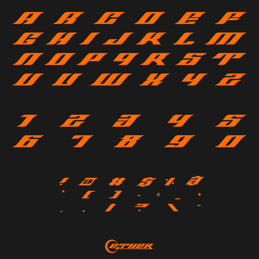 Aperçu 4 sur 5 de ETHER - Typeface, ressource Fonts par HYTRAPE