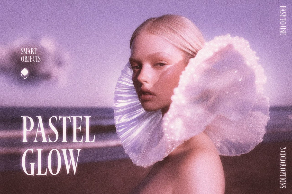 Aperçu 7 sur 7 de Pastel Glow Photo Effect, ressource Mockups par HYTRAPE