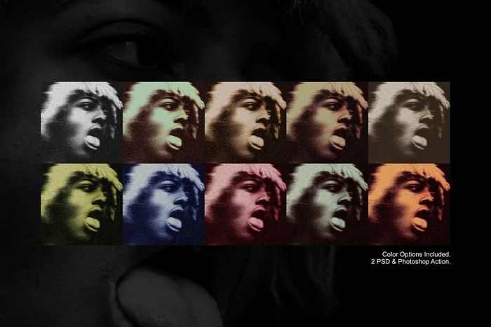 Aperçu 3 sur 7 de Smudged Gloomy Photoshop Kit, ressource Mockups par HYTRAPE
