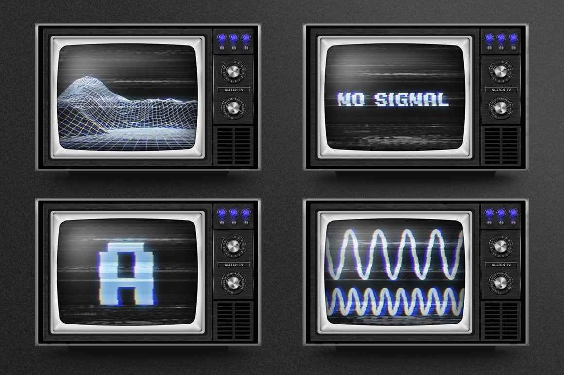 Aperçu 2 sur 3 de Glitch Text Effects Vol.2, ressource Mockups par HYTRAPE