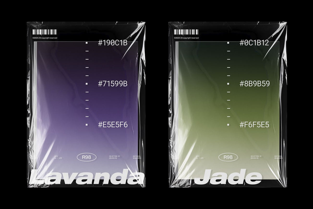 Aperçu 3 sur 4 de Collection de Dégradés Éditoriaux - R98, ressource Mockups par Ruido98