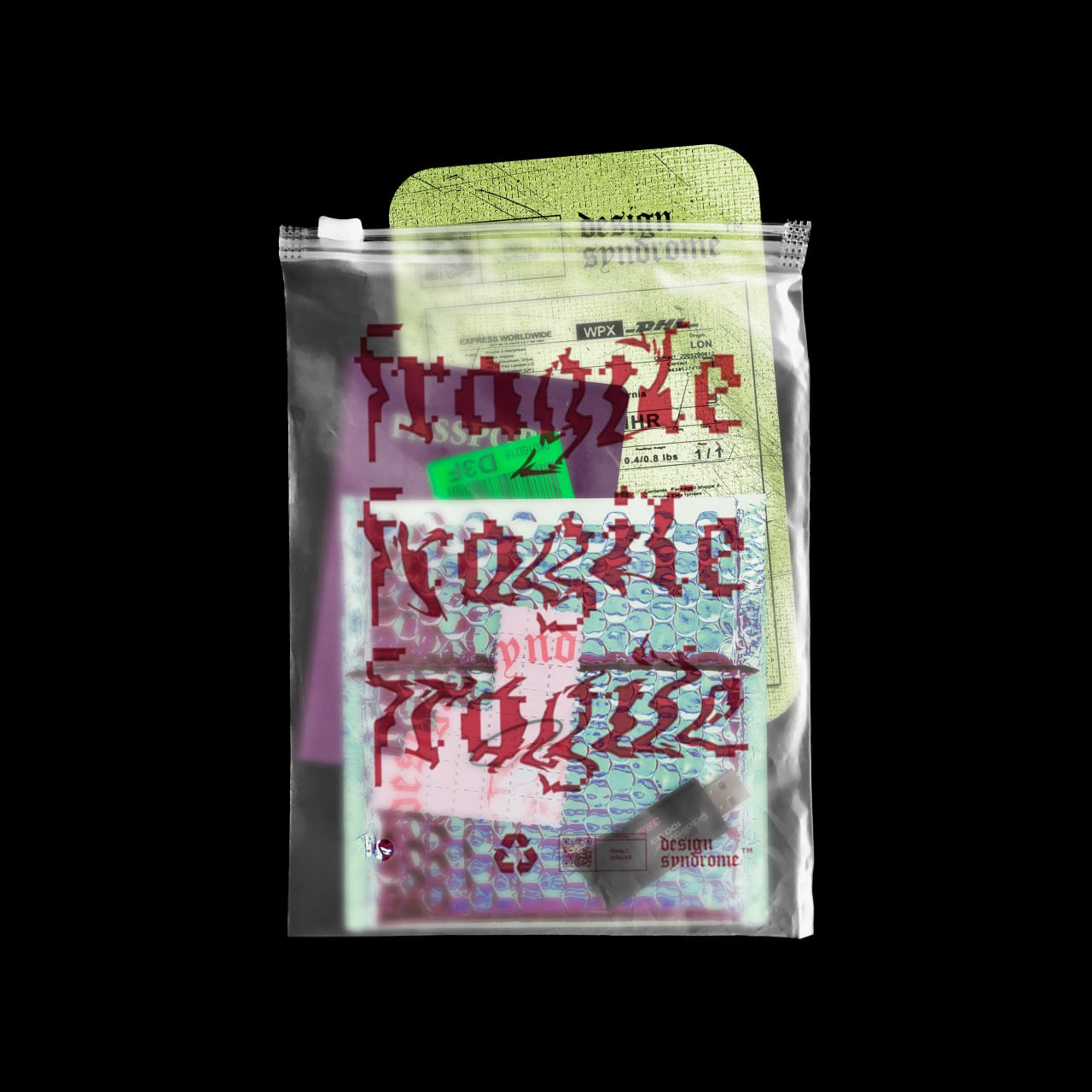 TRANSLUCENT PLASTIC BAG MOCKUP