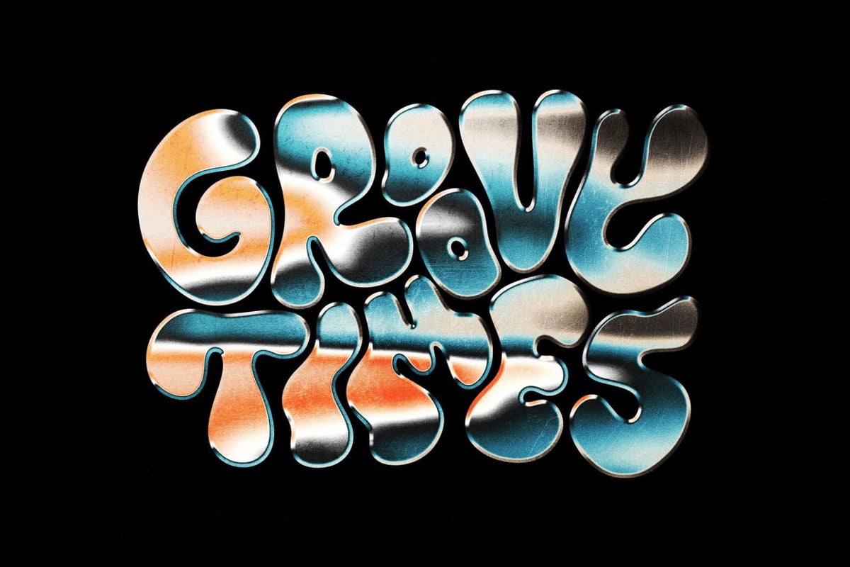 Aperçu 2 sur 4 de Retro Chrome Logo Effect, ressource Mockups par HYTRAPE