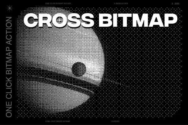 Aperçu 3 sur 7 de Cross Bitmap Action, ressource Mockups par HYTRAPE
