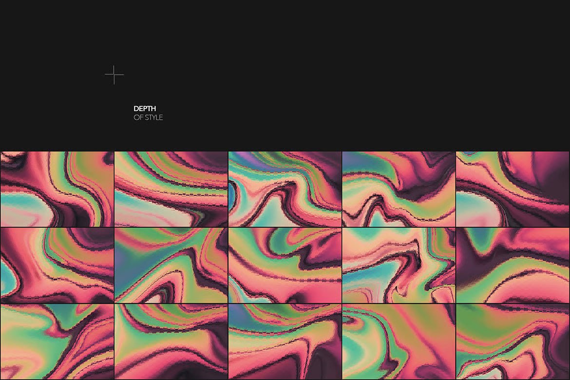 Aperçu 3 sur 7 de 45 Acid Gradient Textures, ressource Mockups par HYTRAPE