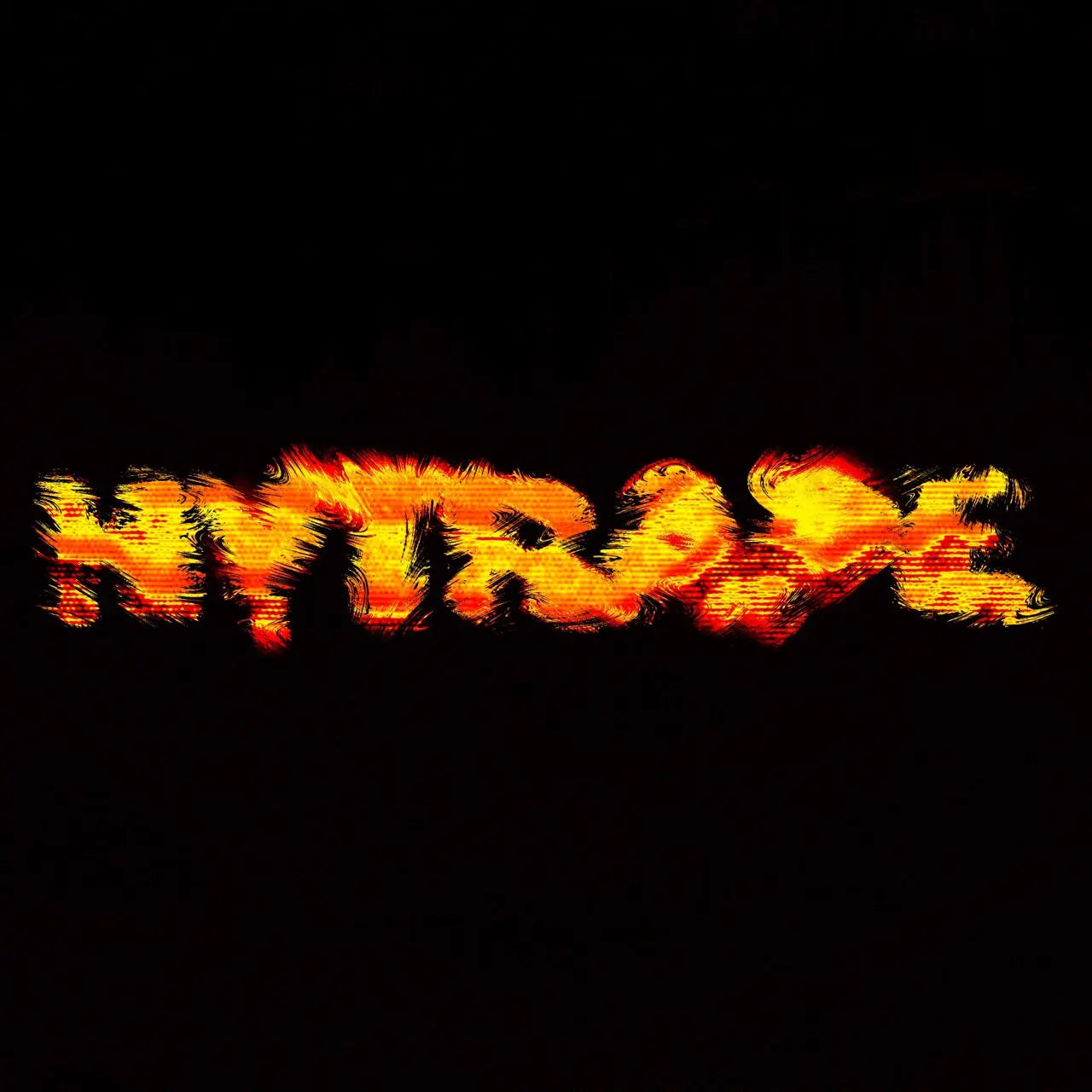 ABSTRACT BURN TEXT EFFECT HYTRAPE