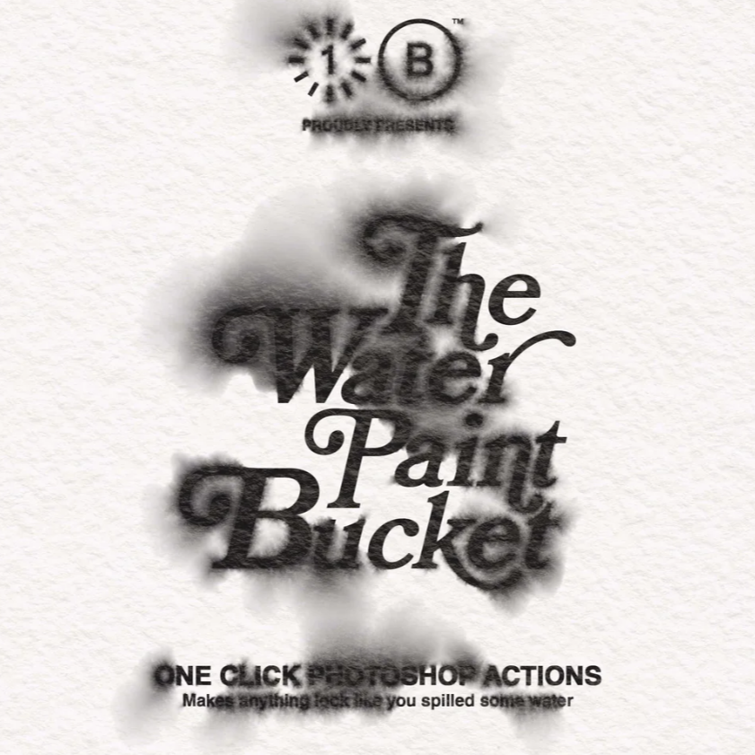 Aperçu principal de The Water Paint Bucket, ressource Mockups par One Click