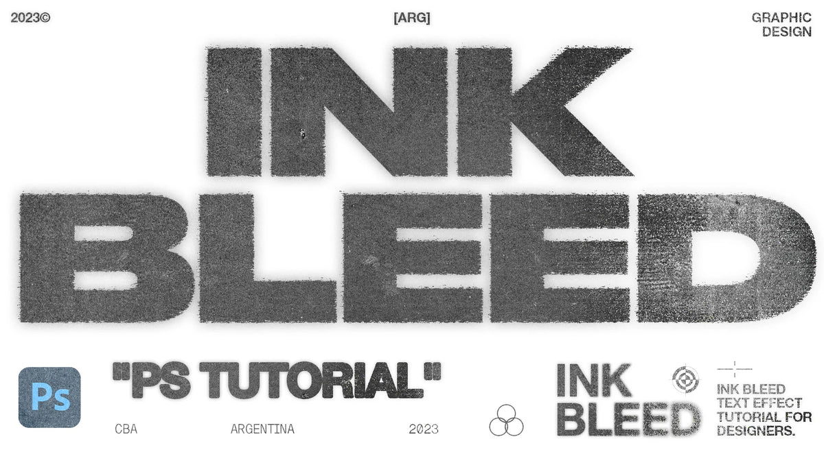 Aperçu principal de INK BLEED TEXT, ressource Mockups par GIO