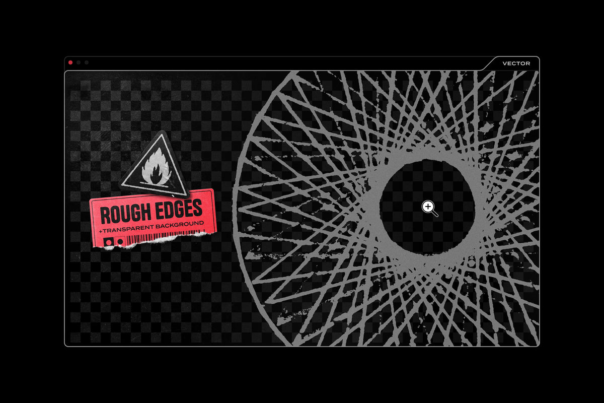 Aperçu 3 sur 17 de 150 Retro-Futuristic Textured Shapes Pack, ressource Transitions par Samolevsky