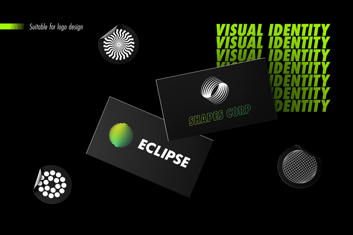 Aperçu 7 sur 20 de Abstract Shapes Collection - 100 Design Elements, ressource Vectors par Samolevsky