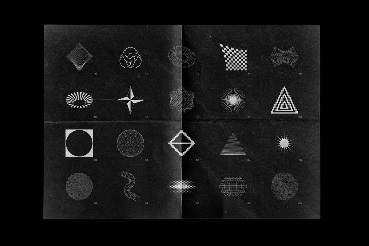 Aperçu 10 sur 20 de Abstract Shapes Collection - 100 Design Elements, ressource Vectors par Samolevsky