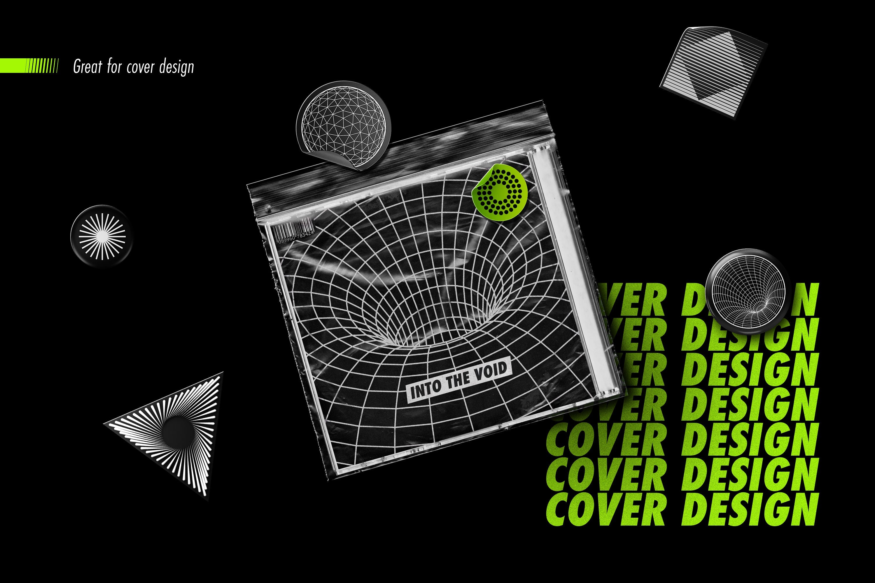 Colección de formas abstractas: 100 elementos de diseño