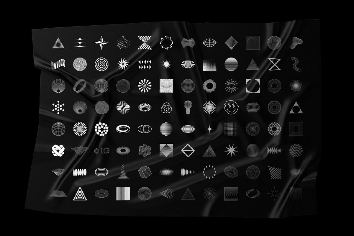 Aperçu 19 sur 20 de Abstract Shapes Collection - 100 Design Elements, ressource Vectors par Samolevsky