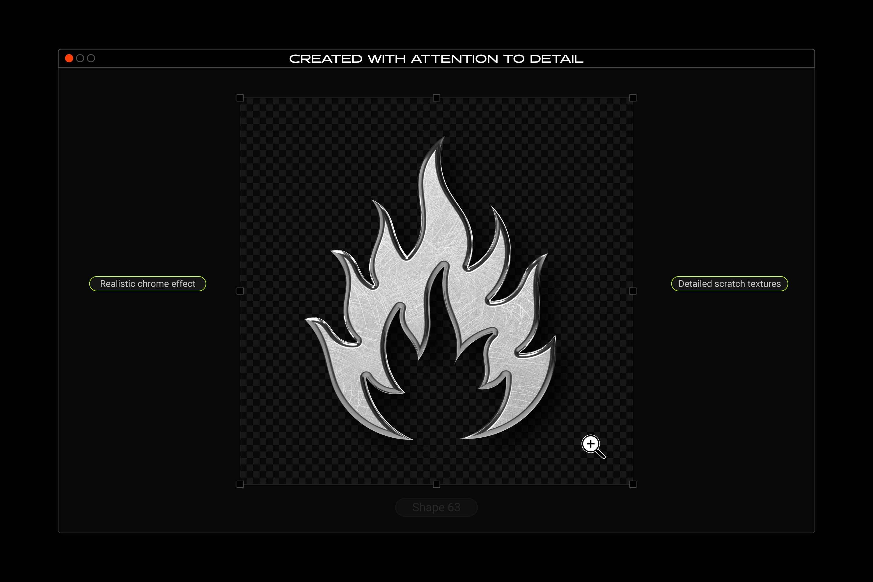 Ácido y cromo - Paquete de formas abstractas