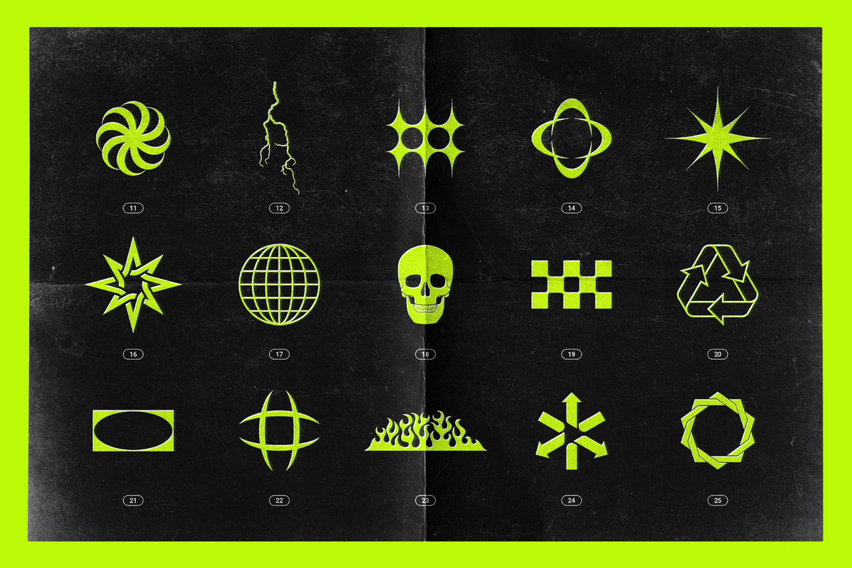 Aperçu 19 sur 25 de Acid and Chrome - Abstract Shapes Bundle, ressource Vectors par Samolevsky