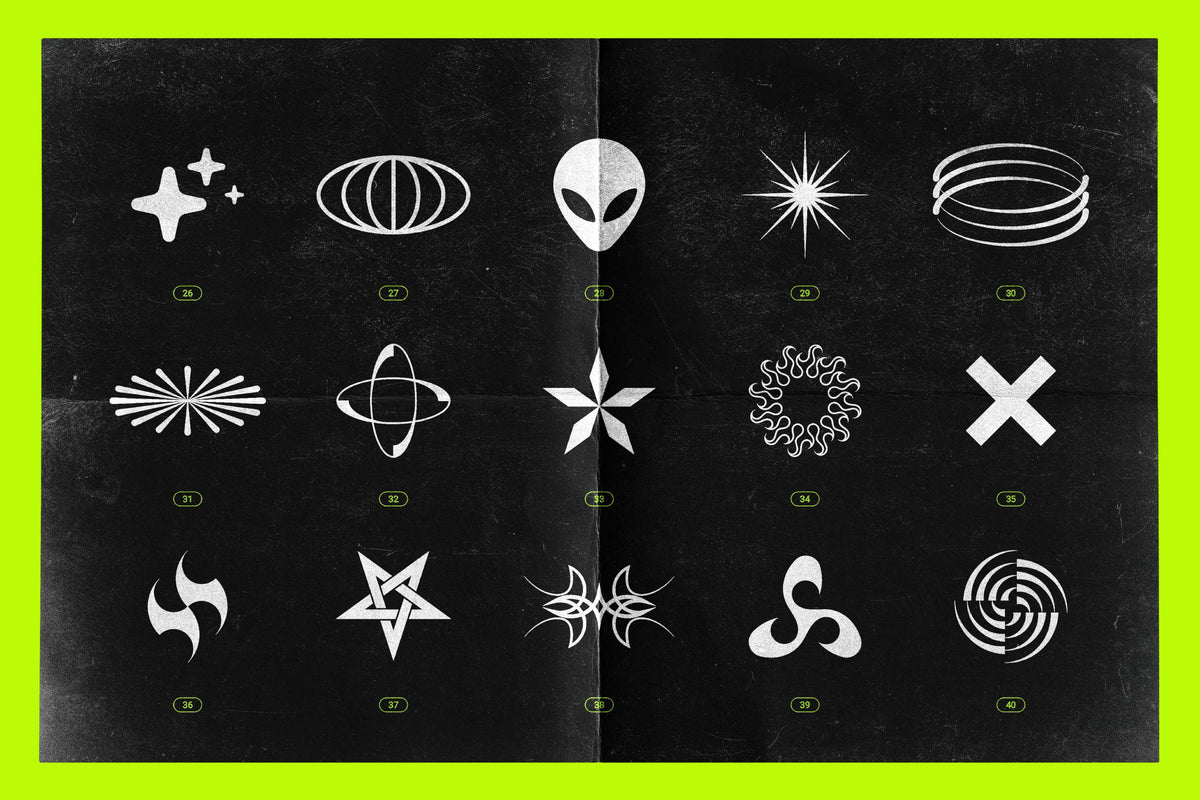 Aperçu 20 sur 25 de Acid and Chrome - Abstract Shapes Bundle, ressource Vectors par Samolevsky