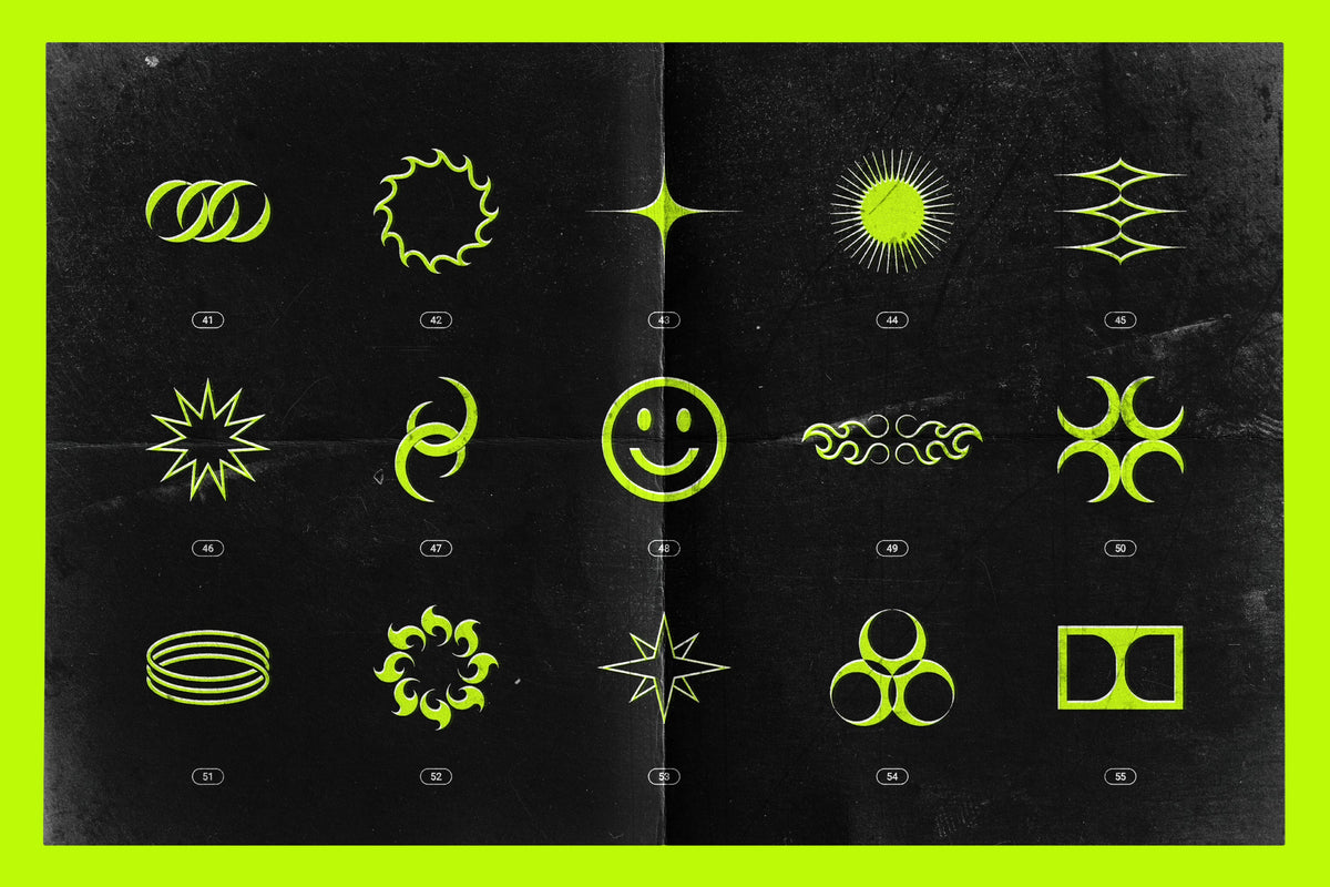 Aperçu 21 sur 25 de Acid and Chrome - Abstract Shapes Bundle, ressource Vectors par Samolevsky