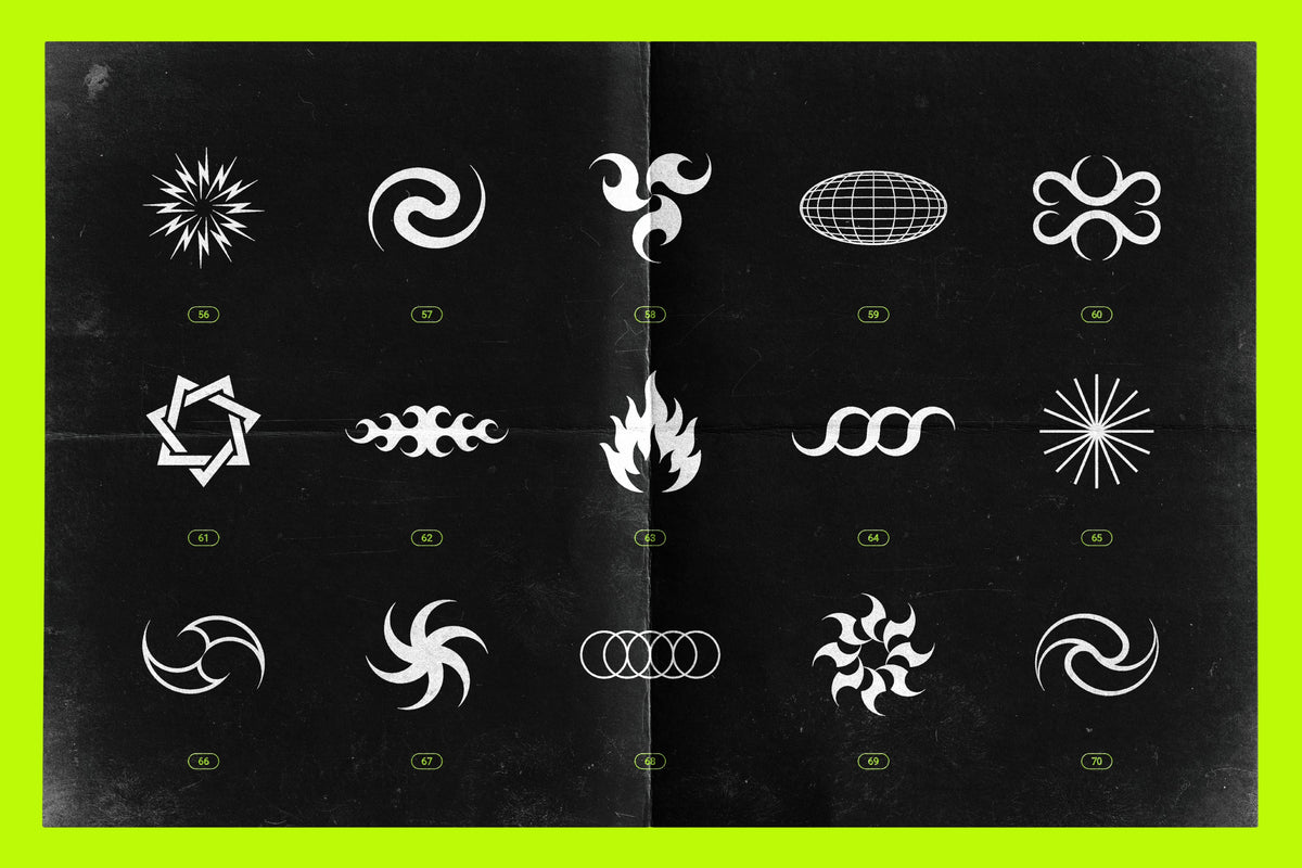 Aperçu 22 sur 25 de Acid and Chrome - Abstract Shapes Bundle, ressource Vectors par Samolevsky