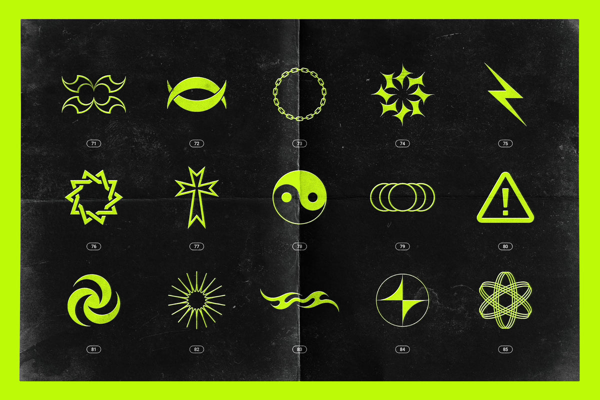 Aperçu 23 sur 25 de Acid and Chrome - Abstract Shapes Bundle, ressource Vectors par Samolevsky