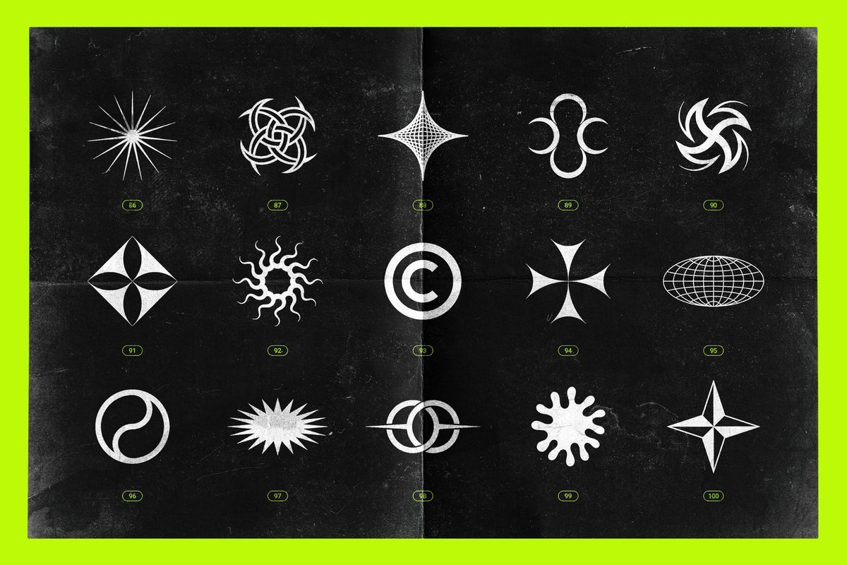 Aperçu 24 sur 25 de Acid and Chrome - Abstract Shapes Bundle, ressource Vectors par Samolevsky