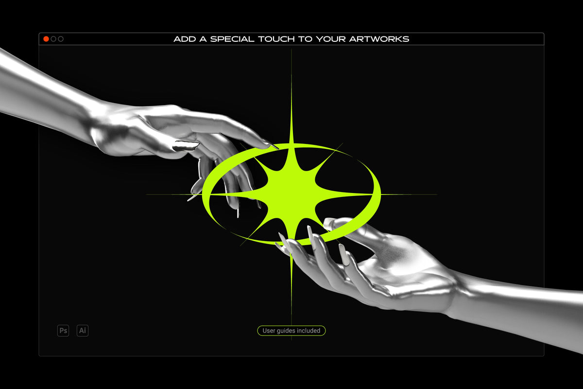 Aperçu 25 sur 25 de Acid and Chrome - Abstract Shapes Bundle, ressource Vectors par Samolevsky