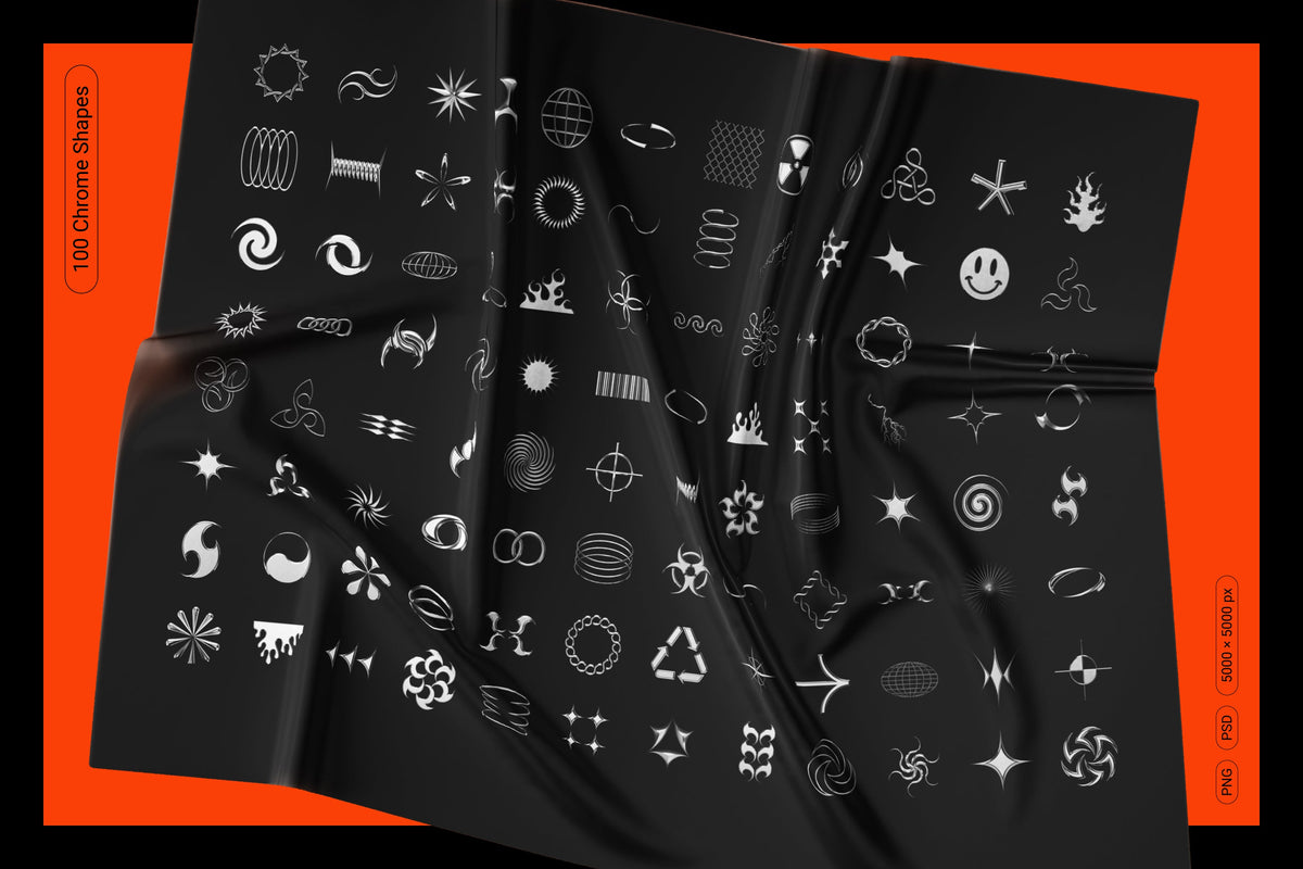 Aperçu 3 sur 26 de Chrome and Vector - Abstract Shapes Bundle, ressource Vectors par Samolevsky