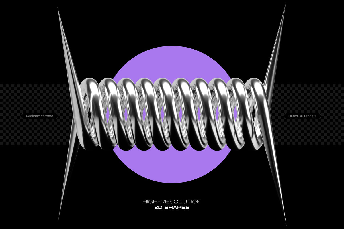 Aperçu 5 sur 26 de Chrome and Vector - Abstract Shapes Bundle, ressource Vectors par Samolevsky